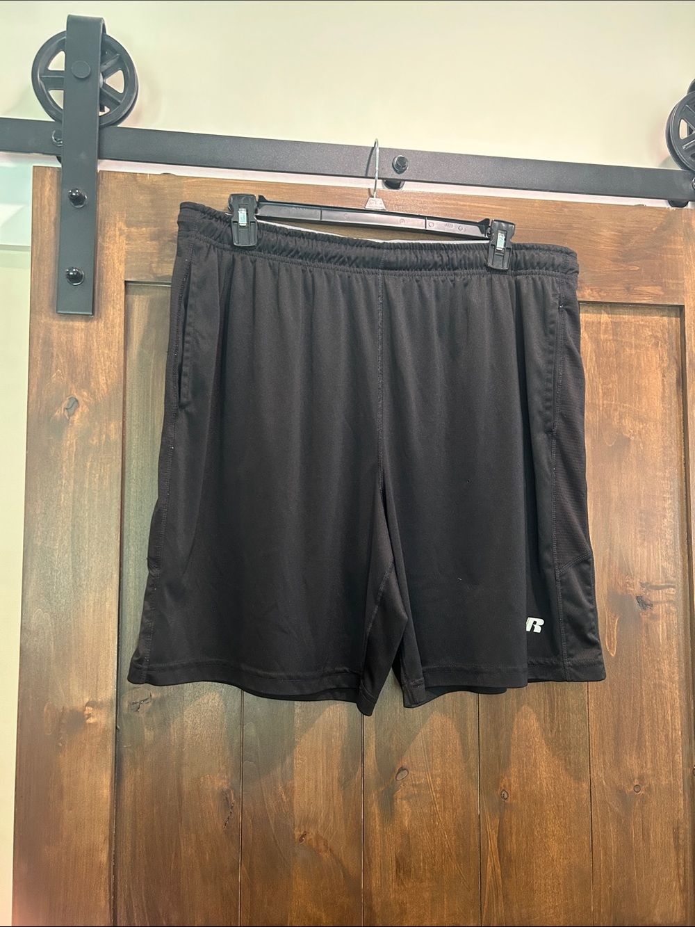 E411 Russell Athletic Black Men's Performance Shorts - Dri-power 360 Sz.XL